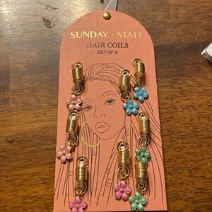 Sunday State Hair Coils, set of 8. New.
